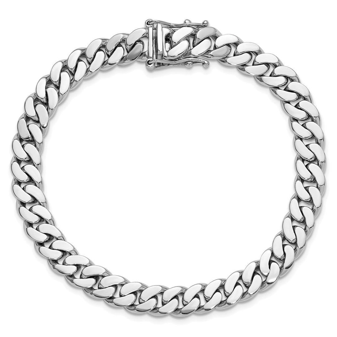 Platinum 7.7mm Curb Chain, 8