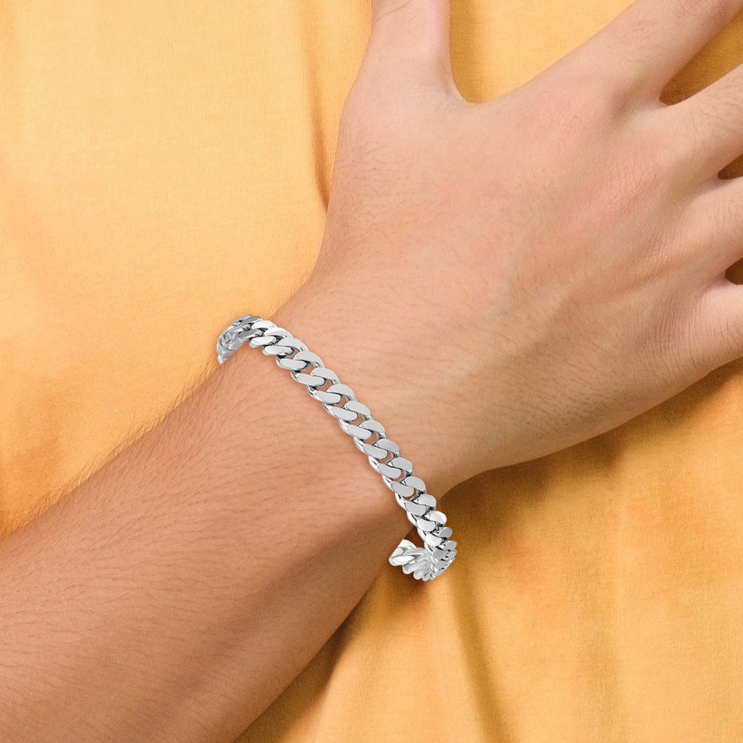 Platinum 7.7mm Curb Chain, 8