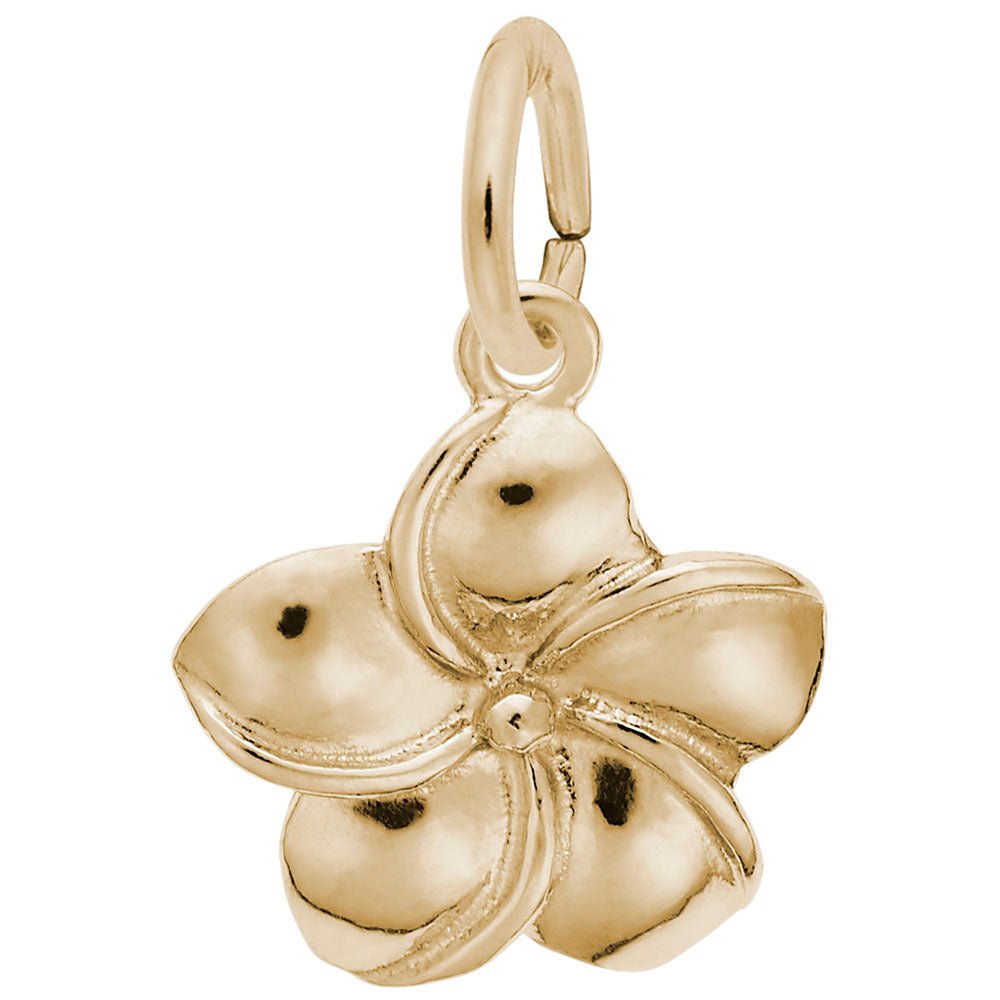 Plumeria Flower Charm - Charms - Design Jewellers Edmonton