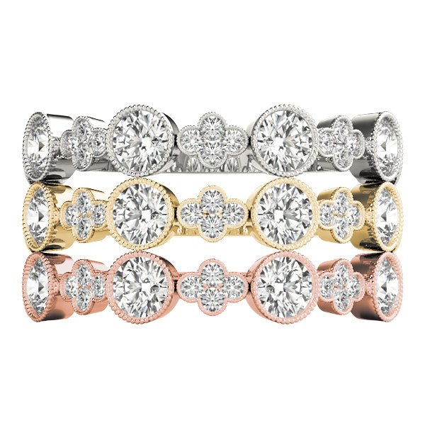 Round & Clover Milgrain Band - Fashion Ring - Design Jewellers Edmonton