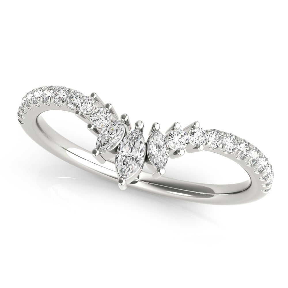 Round & Marquise Diamond Fashion Ring - Fashion Ring - Design Jewellers Edmonton