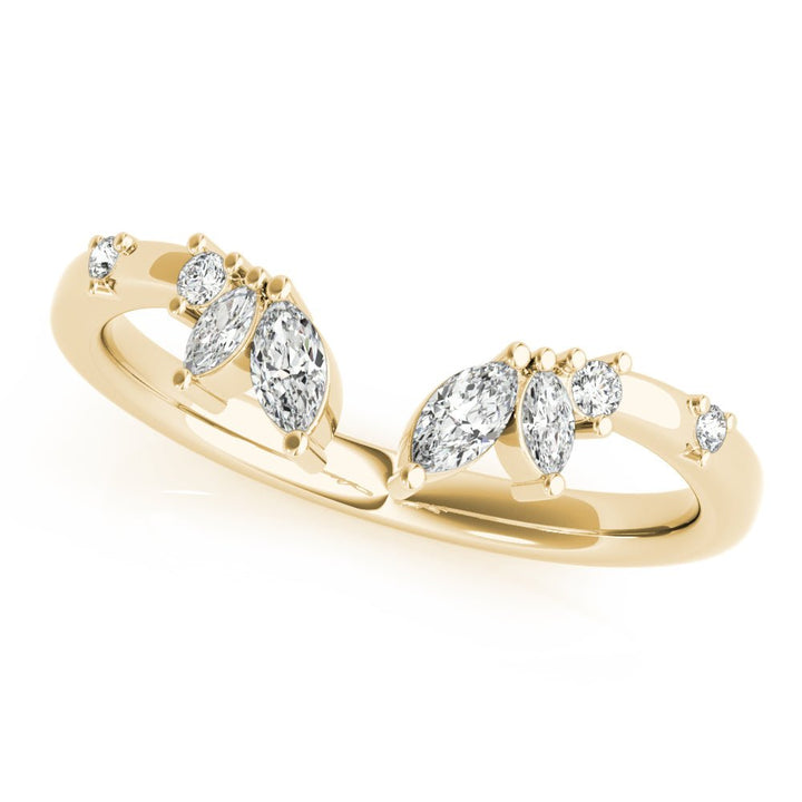 Round & Marquise Open Chevron Ring - Fashion Ring - Design Jewellers Edmonton