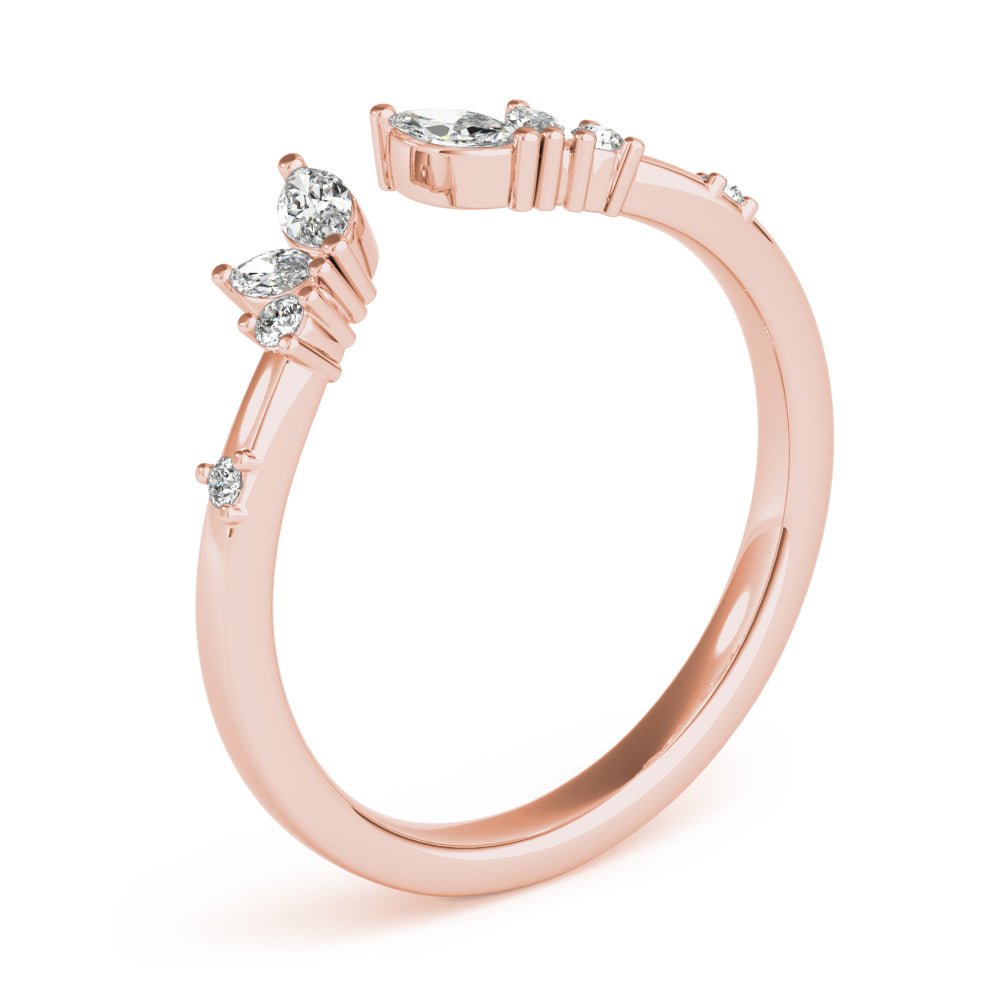 Round & Marquise Open Chevron Ring - Fashion Ring - Design Jewellers Edmonton