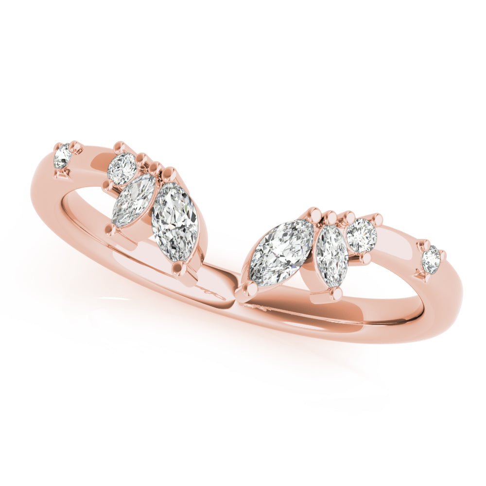 Round & Marquise Open Chevron Ring - Fashion Ring - Design Jewellers Edmonton