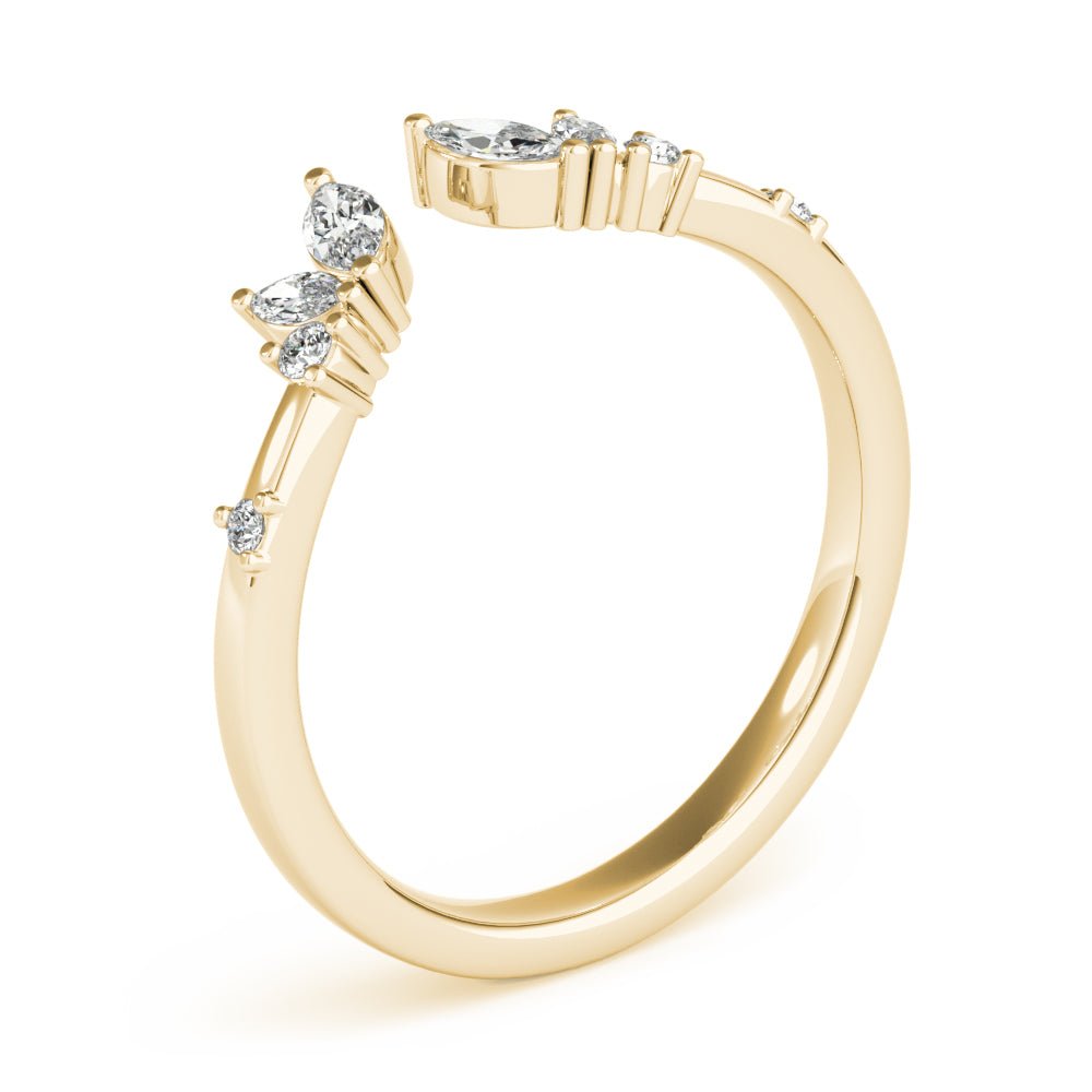 Round & Marquise Open Chevron Ring - Fashion Ring - Design Jewellers Edmonton