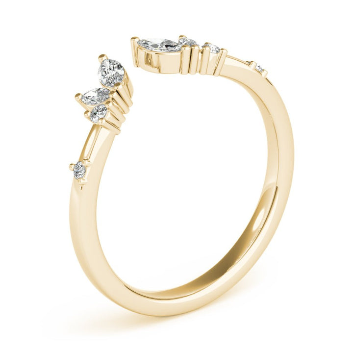 Round & Marquise Open Chevron Ring - Fashion Ring - Design Jewellers Edmonton