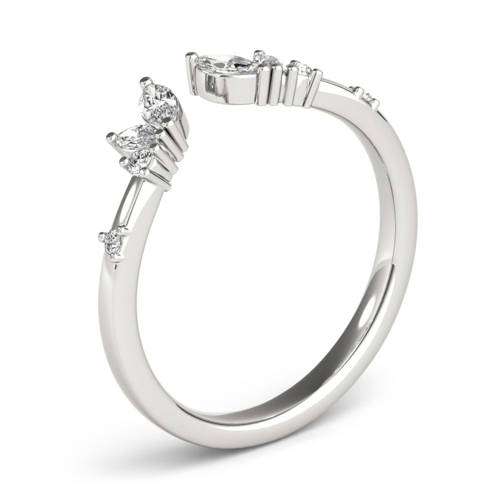 Round & Marquise Open Chevron Ring - Fashion Ring - Design Jewellers Edmonton