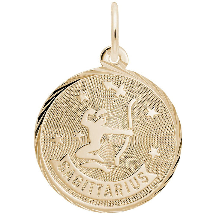 Sagittarius Constellation Disc Charm - Charms - Design Jewellers Edmonton