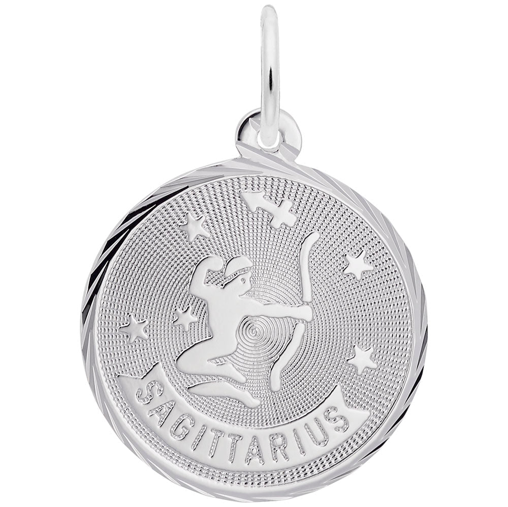 Sagittarius Constellation Disc Charm