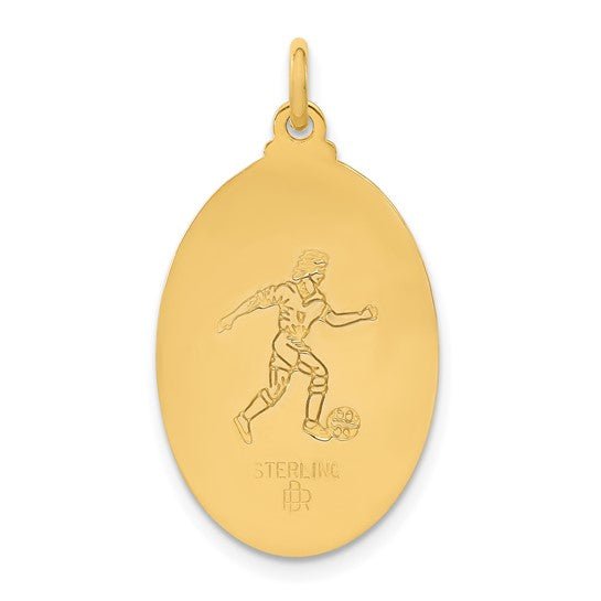 Saint Christopher Soccer Medal - Pendant - Design Jewellers Edmonton