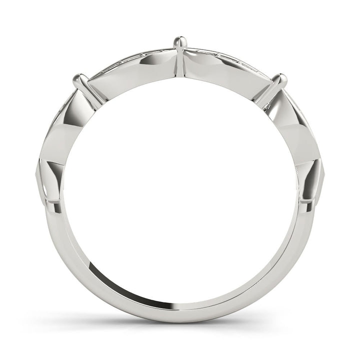 Scalloped Marquise Shape Wedding Band - Wedding Band - Design Jewellers Edmonton