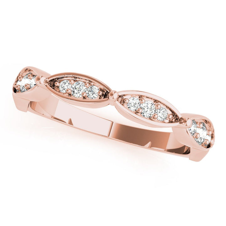 Scalloped Marquise Shape Wedding Band - Wedding Band - Design Jewellers Edmonton