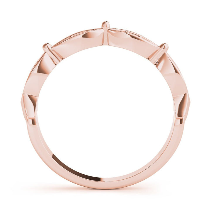 Scalloped Marquise Shape Wedding Band - Wedding Band - Design Jewellers Edmonton