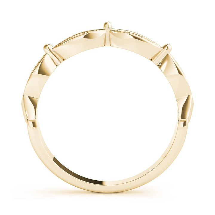 Scalloped Marquise Shape Wedding Band - Wedding Band - Design Jewellers Edmonton