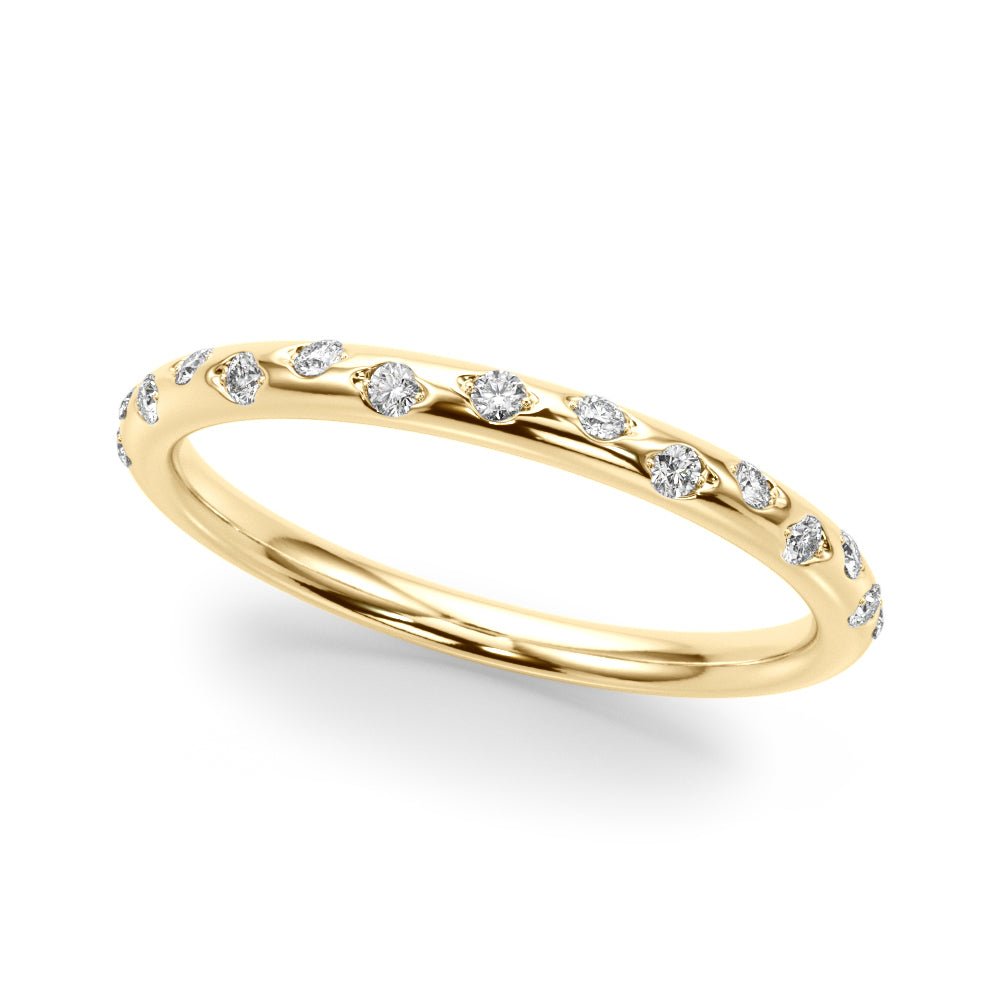 Scattered Diamond Wedding Band - Wedding Band - Design Jewellers Edmonton