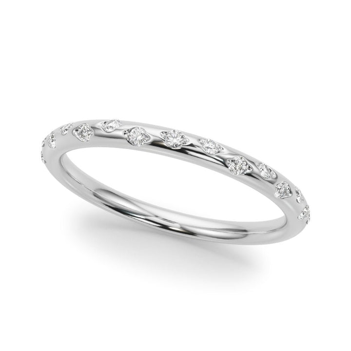 Scattered Diamond Wedding Band - Wedding Band - Design Jewellers Edmonton