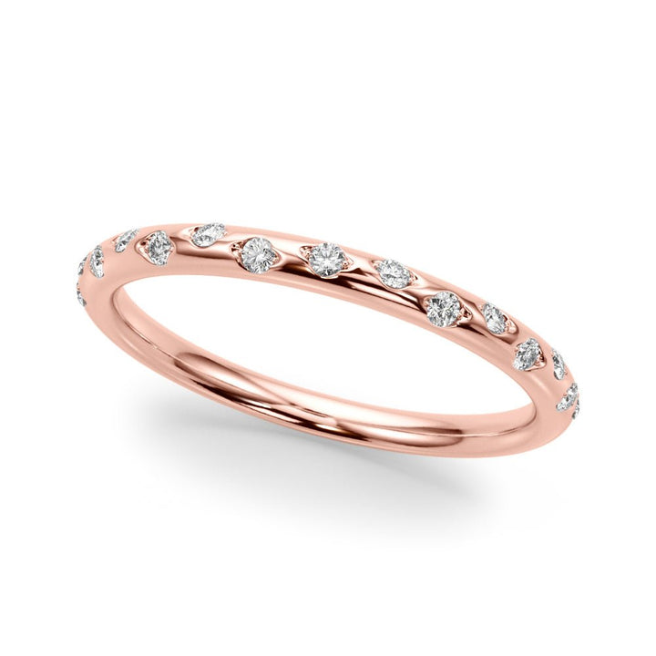 Scattered Diamond Wedding Band - Wedding Band - Design Jewellers Edmonton