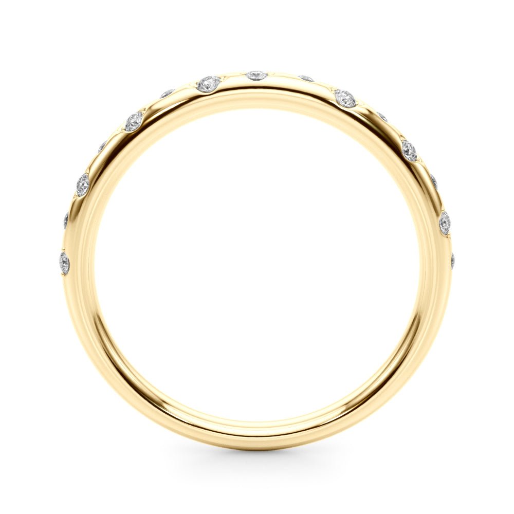 Scattered Diamond Wedding Band - Wedding Band - Design Jewellers Edmonton