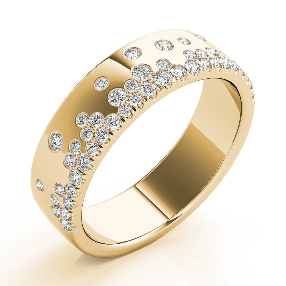 Scattered Wedding Band - Wedding Band - Design Jewellers Edmonton