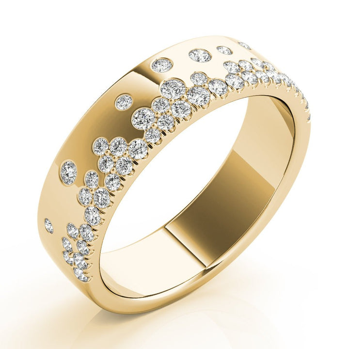 Scattered Wedding Band - Wedding Band - Design Jewellers Edmonton
