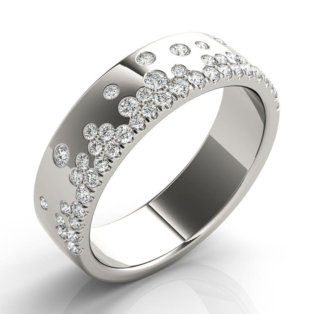 Scattered Wedding Band - Wedding Band - Design Jewellers Edmonton
