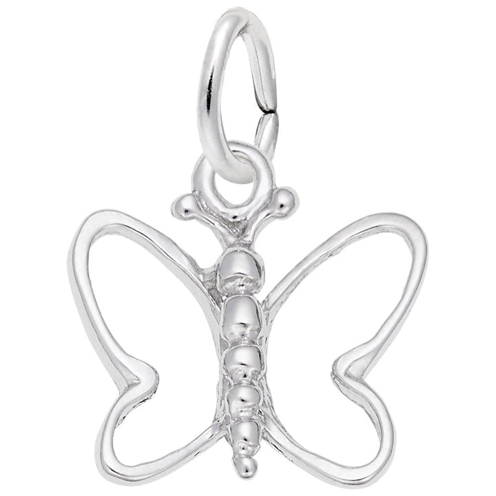 Small Open Wings Butterfly Charm - Charms - Design Jewellers Edmonton