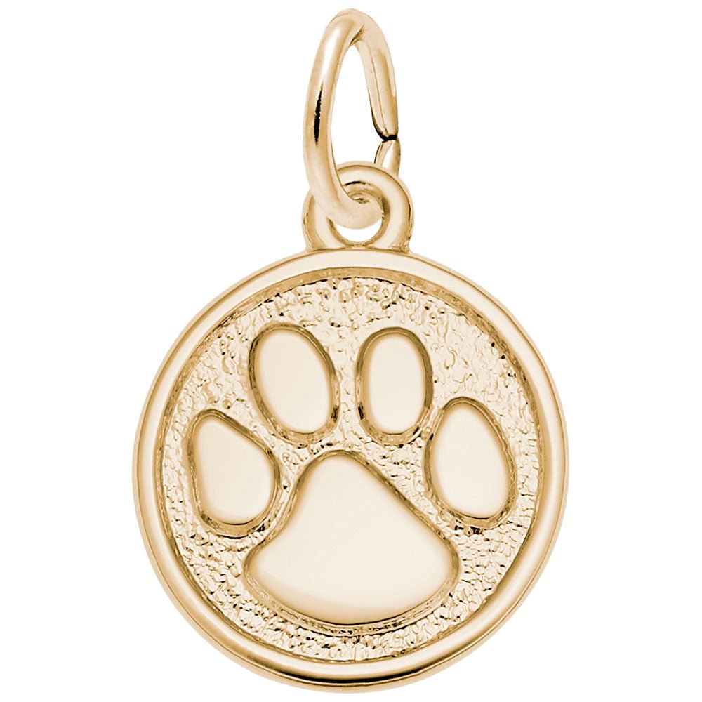 Small Paw Print Charm - Charms - Design Jewellers Edmonton