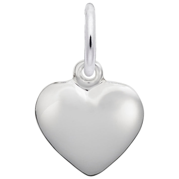Small Puffy Heart Charm - Charms - Design Jewellers Edmonton