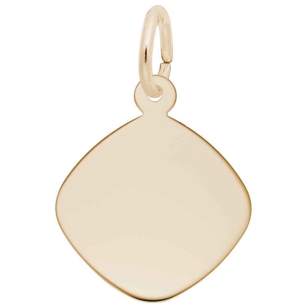 Small Rounded Diamond Disc Charm