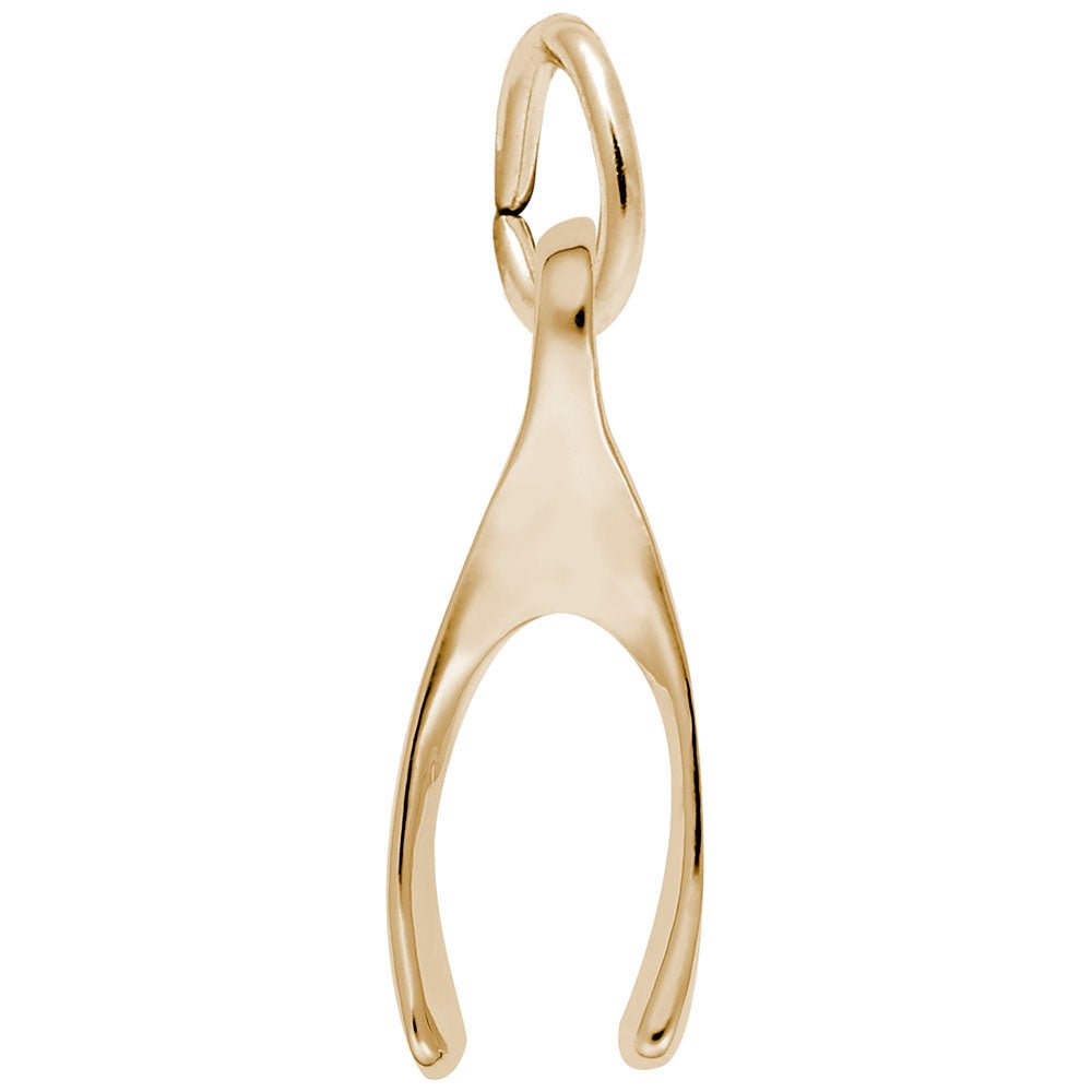 Small Wishbone Charm - Charms - Design Jewellers Edmonton