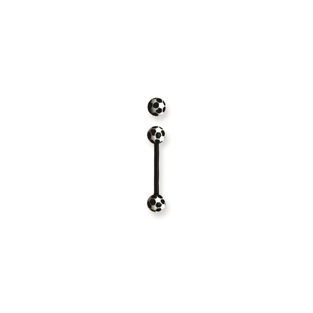 Soccer Ball Barbell Body Jewelry