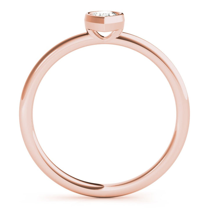 Solitaire Pear Shape Stackable Engagement Ring - Engagement Ring - Design Jewellers Edmonton