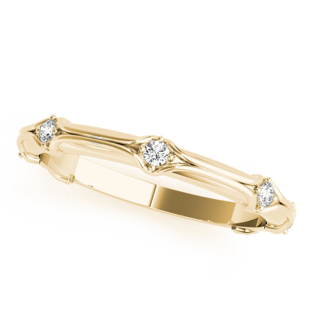 Stackable Accented Filigree Band - Stackable Ring - Design Jewellers Edmonton