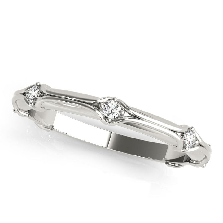 Stackable Accented Filigree Band - Stackable Ring - Design Jewellers Edmonton