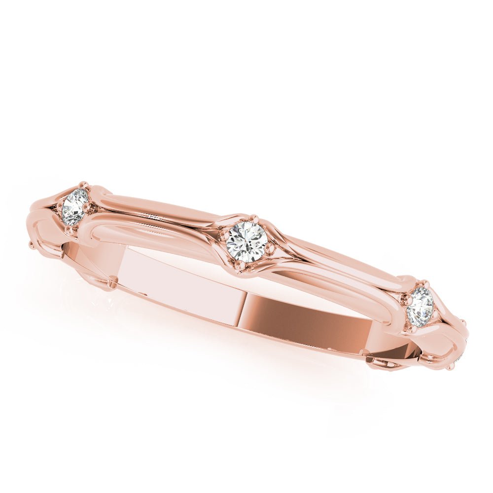 Stackable Accented Filigree Band - Stackable Ring - Design Jewellers Edmonton