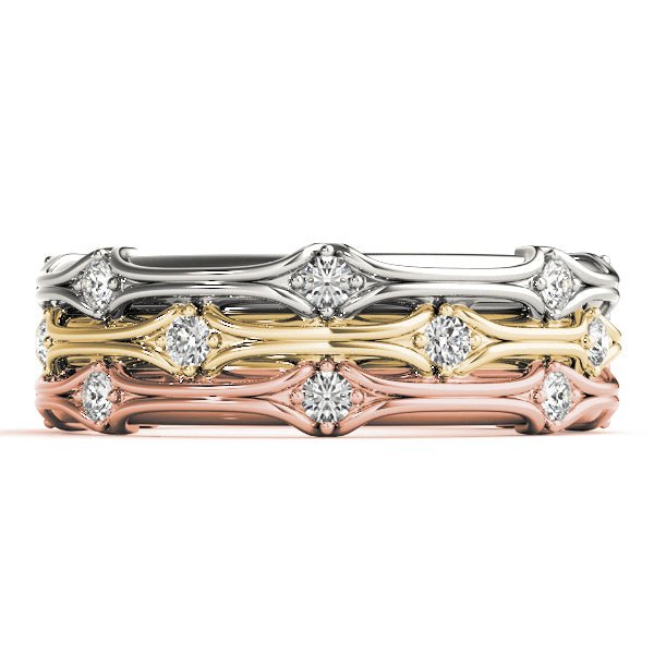 Stackable Accented Filigree Band - Stackable Ring - Design Jewellers Edmonton