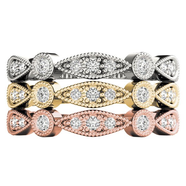 Stackable Milgrain Band - Stackable Ring - Design Jewellers Edmonton