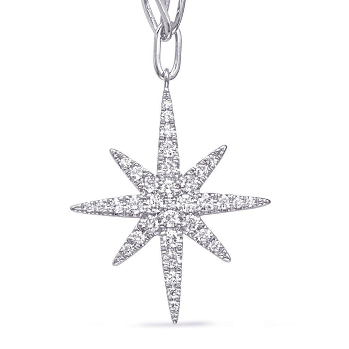STAR DESIGN GOLD AND DIAMOND NECKLACE - Design Jewellers Edmonton