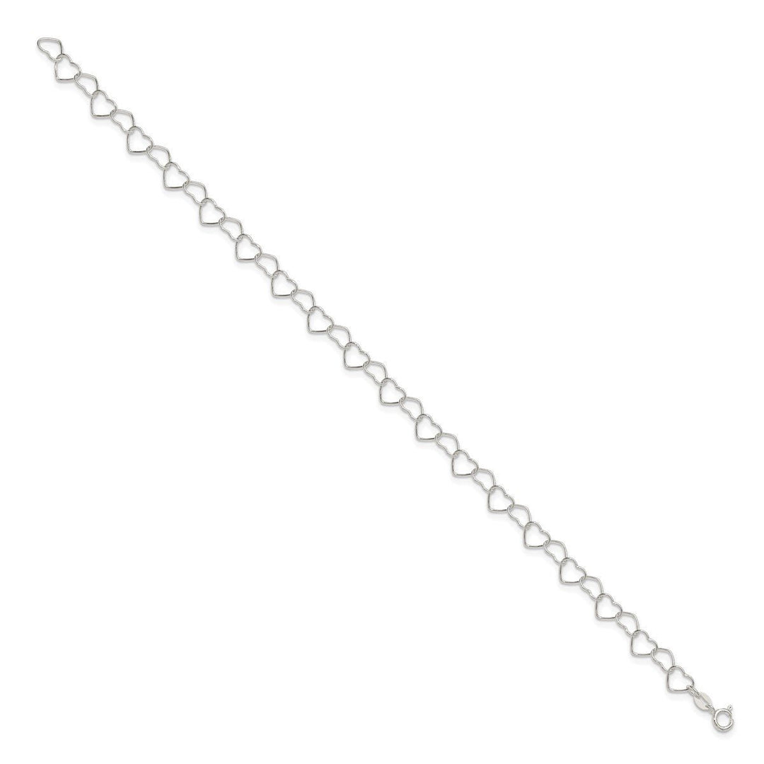 Sterling Silver 0.6mm Other Chains Anklet, 10