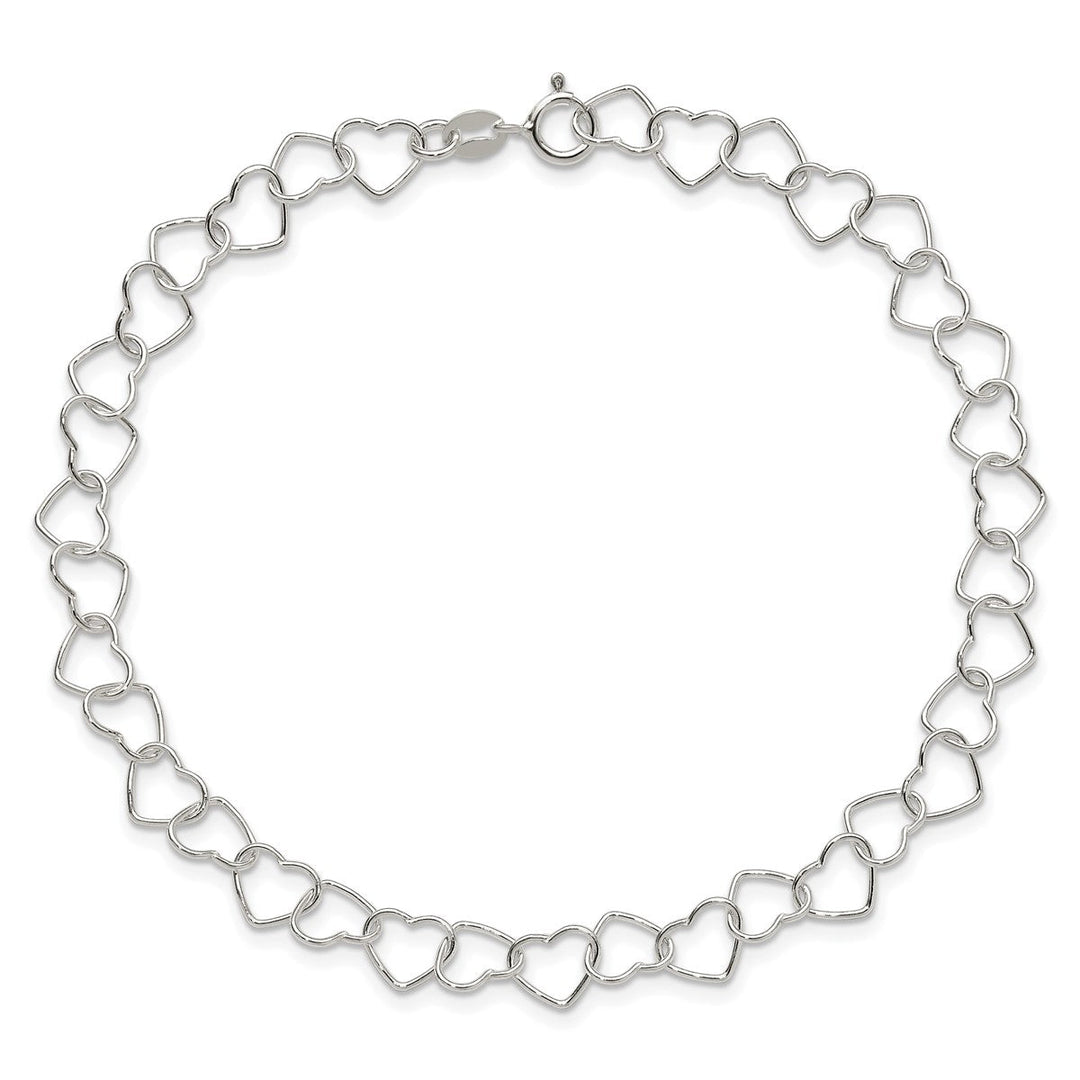 Sterling Silver 0.6mm Other Chains Anklet, 10
