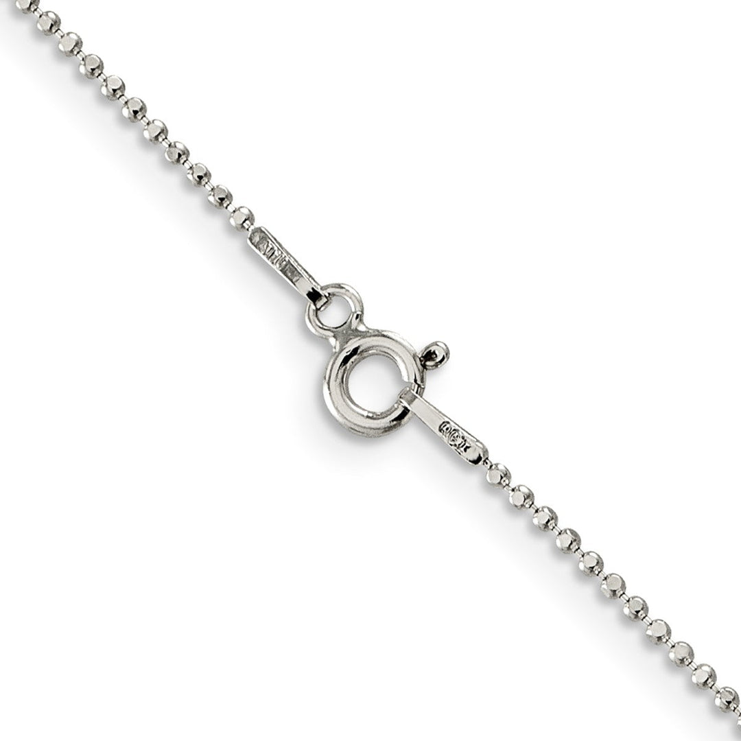 Sterling Silver 1.05mm Ball (Beaded) Necklaces, 18