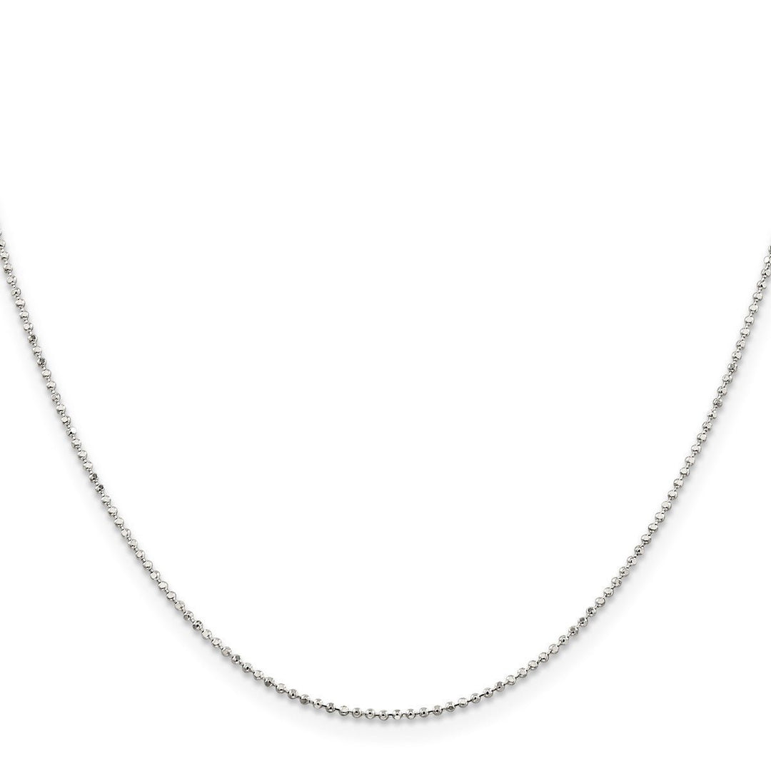 Sterling Silver 1.05mm Ball (Beaded) Necklaces, 18