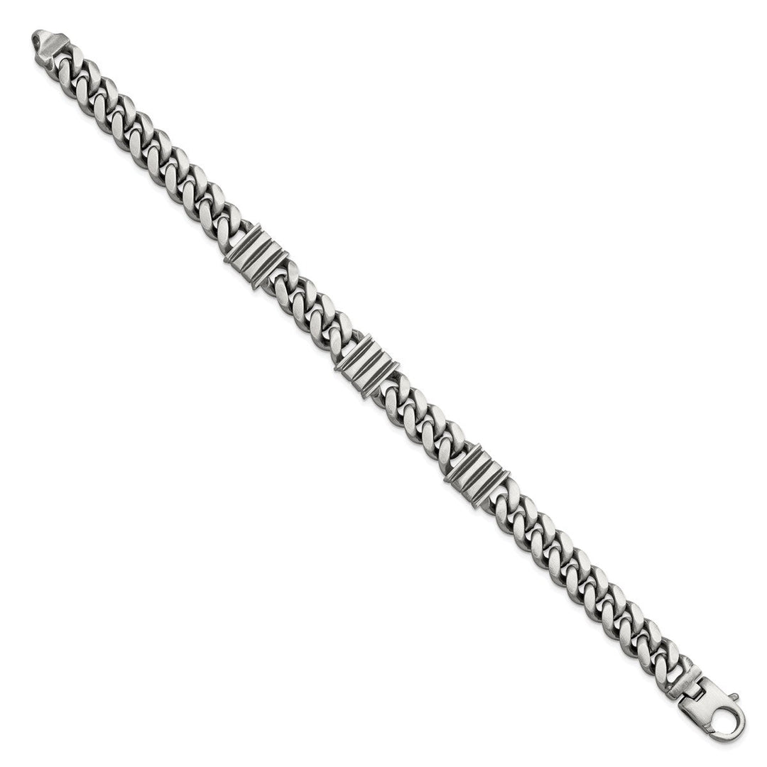 Sterling Silver 11.2mm Curb Bracelet, 8.5