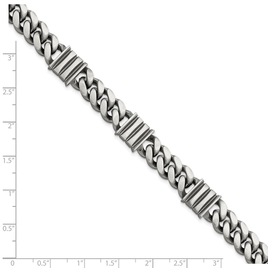 Sterling Silver 11.2mm Curb Bracelet, 8.5