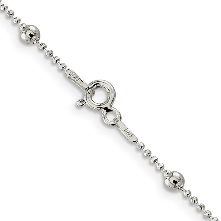 Sterling Silver 1.15mm Ball (Beaded) Necklaces, 16" - Necklace - Design Jewellers Edmonton