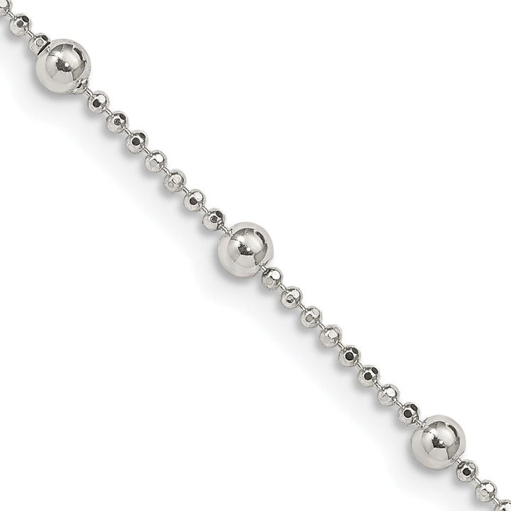 Sterling Silver 1.15mm Ball (Beaded) Necklaces, 16" - Necklace - Design Jewellers Edmonton