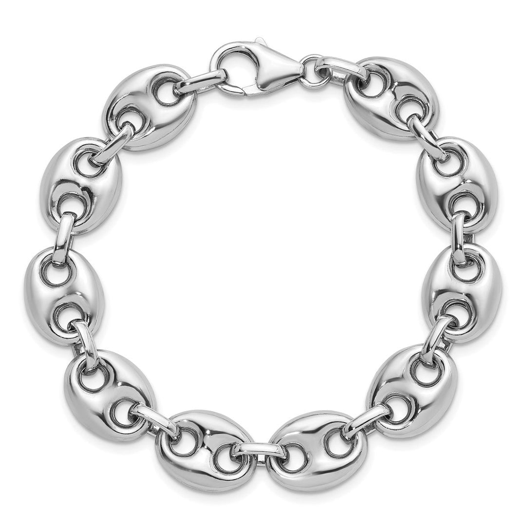 Sterling Silver 11.8mm Anchor Chain, 7.5