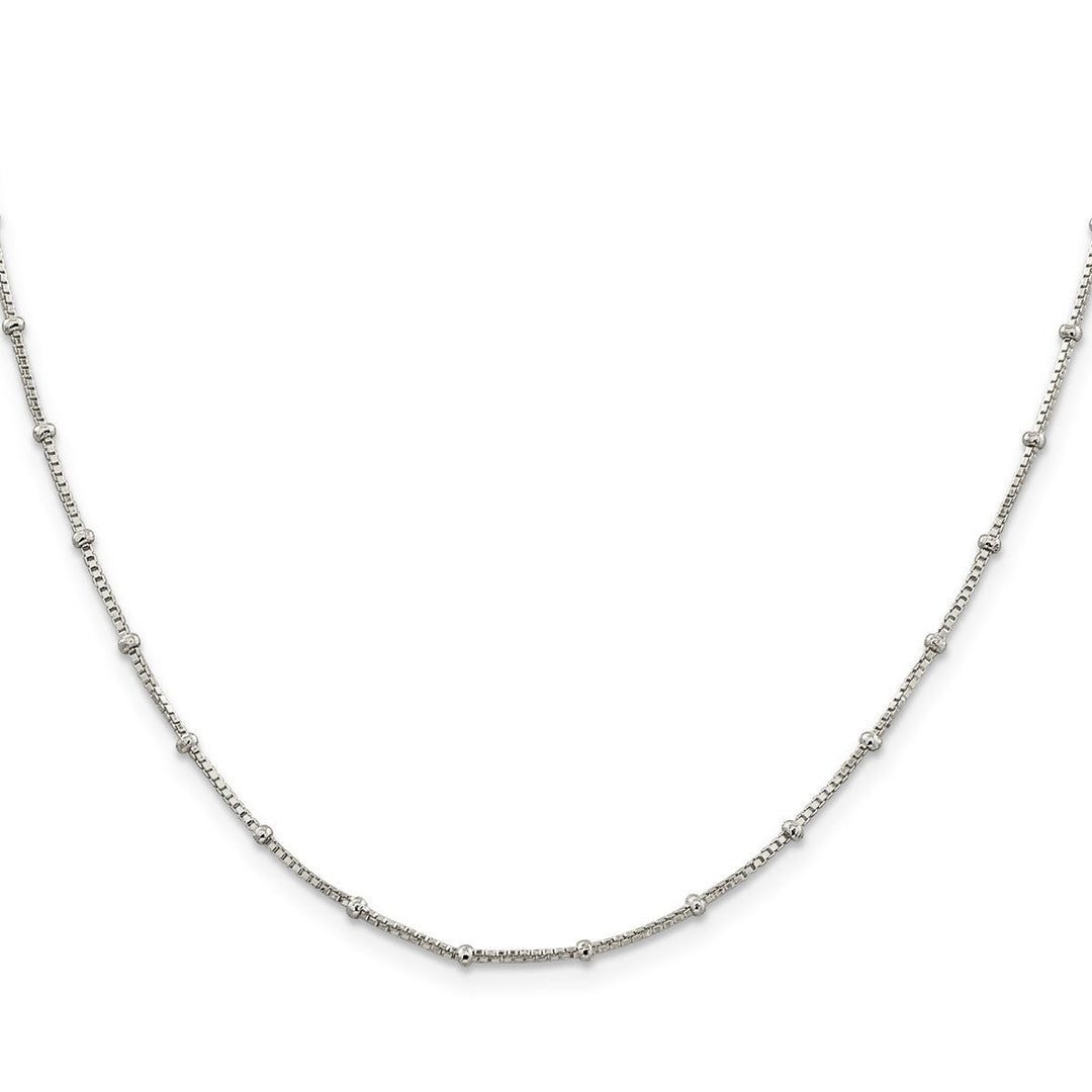 Sterling Silver 1.25mm Ball (Beaded) Necklaces, 18