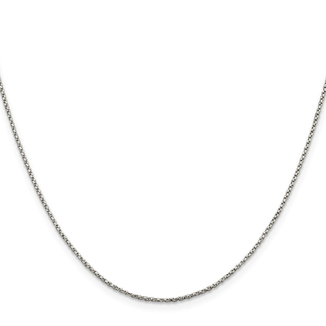 Sterling Silver 1.25mm Box Necklaces, 18