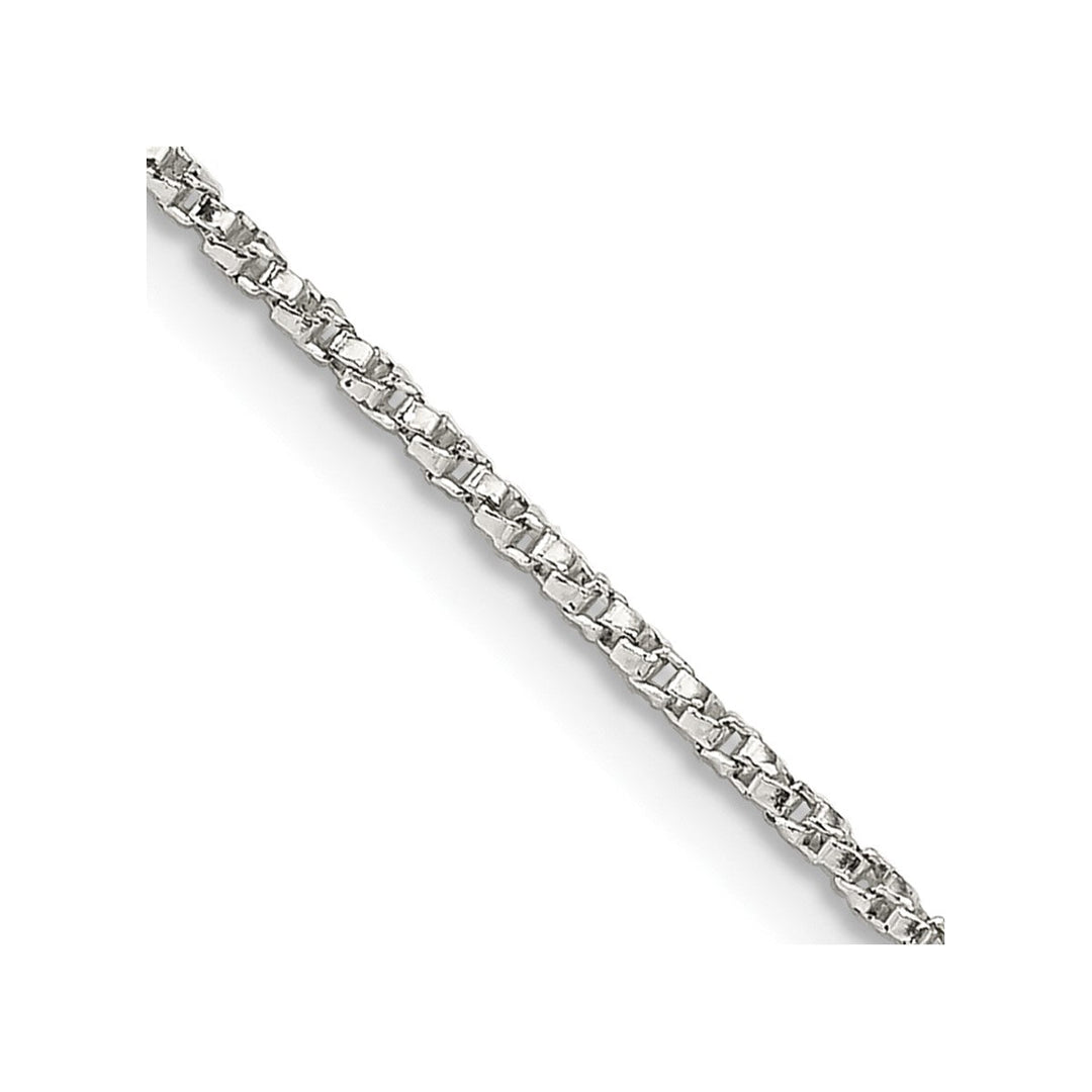 Sterling Silver 1.25mm Box Necklaces, 18"